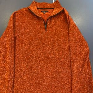 Orange Banana Republic quarter zip. Size XL. Great condition